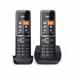 Gigaset COMFORT 550 duo, Telefono analogico, Cornetta wireless, Telefono con vivavoce, 200 voci, Identificatore di chiamata, ...