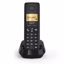 Gigaset PURE 100 Telefono analogico/DECT Identificatore di chiamata Nero - Vista aggiuntiva 4
