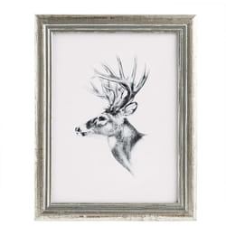 WOLTU Cornice per Foto 21x29.7cm A4 in Legno e Vetro Porta Foto da Parete Tavolo Argento