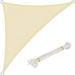 Tenda a Vela Parasole Telo da Sole in Protezione Solare Anti uv Giardino Beige 4.2x4.2x6 m - Woltu