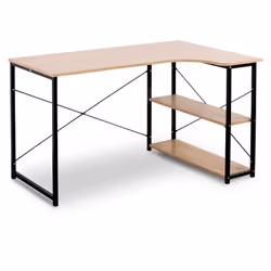 . Informazioni su questo articolo . 【Materiali di Alta Qualità.】 Questa scrivania con libreria 2 ripiani dal design moderno è ...
