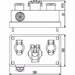 Scatola di giunzione per cavi HELLA 8JE 340 898-021