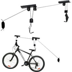Wiltec - Sollevatore per bici a soffitto 20 kg, altezza max 4 m, Bikelift con pulegge