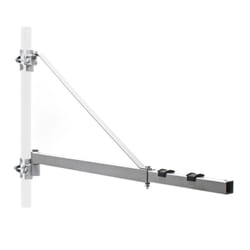 Wiltec - Supporto a bandiera per paranco 600kg 110cm braccio girevole