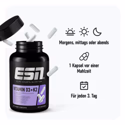 ESN Vitamina D3 + K2 120 pz Capsule - Vista aggiuntiva 3