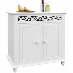 Casaria Armadietto »Jersey« 76x65x35cm in legno con ornamenti decorativi mobile ingresso mobili soggiorno