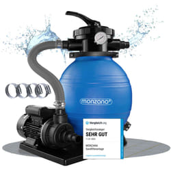 Pompa Filtro a Sabbia 10 m³/h Filtro a Sabbia per Piscina Pompa Filtro Depuratore Sabbia