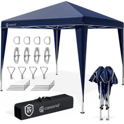 Casaria® Gazebo da Giardino 3x3m Capri Tenda Pop Up Impermeabile e Pieghevole incl. Borsa per Trasporto Blu