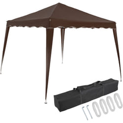 Casaria® Gazebo da Giardino 3x3m Capri Tenda Pop Up Impermeabile e Pieghevole incl. Borsa per Trasporto Marrone scuro