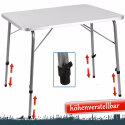 Deuba 101446 tavolo da camping Argento, Bianco - Vista aggiuntiva 7