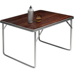 Tavolo da Campeggio Casaria Alu Pieghevole 80x60cm Maniglia Trasporto Leggero Salvaspazio da Esterno