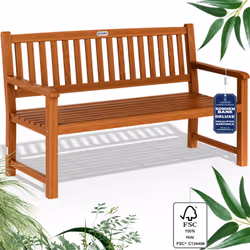 Panchina da giardino di alta qualità - resistente alle intemperie, robusta ed ergonomica! La panchina, larga 152 cm, è realiz ...