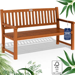 Deuba Panchina da Giardino Maxima in Legno Eucalipto Certificato fsc® Ergonomica Resistente Esterno