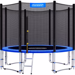 Trampolino da giardino: divertimento, qualità & sicurezza in un set completo! La qualità è la nostra priorità: il trampolino  ...