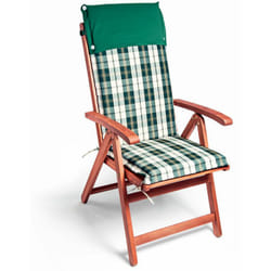 Detex - Cuscino con Schienale per Sedie 120x45x5cm Vanamo Set da 6 Cuscini Sedie Cuscino imbottito Cuscini da esterno Cuscino idrorepellente green