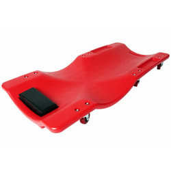 Carrello sotto auto per officina in polietilene con poggiatesta 2 scomparti per utensili carrelli sottomacchina