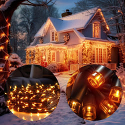 Deuba - Catena di Luci 48-160 led Decorazione Luminosa Natale Balcone Addobbo Natalizio Illuminazione per Interni ed Esterni 100 LEDs warm-white (en)