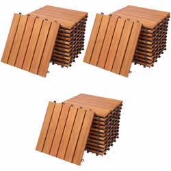 Per la terrazza dei tuoi sogni! Le piastrelle in legno sono resistenti, facili da pulire e resistenti alle intemperie. Non so ...