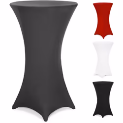 Abbellisci il tuo tavolino alto da buffet in un momento! Con questa elegante copertura per tavoli alti da buffet, trasformera ...