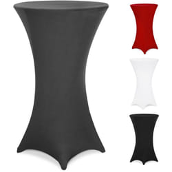Deuba - Copritavolo per tavolino alto da buffet bistrot copertura per tavolini Stretch elastica ø 60-65/70-75/80-85 cm Ø60 cm / anthrazit (de)