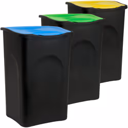 Riciclare non è mai stato così facile! I pratici cestini per rifiuti del marchio Stefanplast® made in Italy hanno una capacit ...
