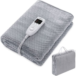 Coperta termica elettrica termocoperta riscaldante 5 livelli di calore in pile 1 - 2 persone lavabile Single - 1 Controller (de)