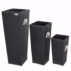 La primavera può arrivare! Il Set da 3 unità di fioriere della marca Casaria® è ideale per decorare il giardino, il balcone,  ...