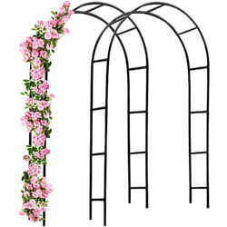No Brand - Gardebruk Arco per rampicanti archi per fiori metallo obelisco per rose piante decorazine giardino 2x rose arch (en)