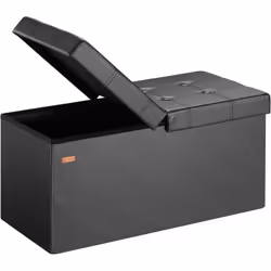 Cassapanca contenitore 2in1 salvaspazio! La cassapanca è realizzata in robusto MDF. Il coperchio può essere aperto da entramb ...