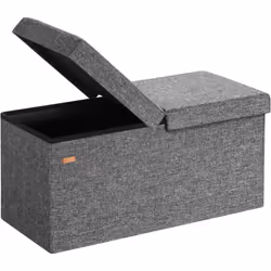 Cassapanca contenitore 2in1 salvaspazio! La cassapanca è realizzata in robusto MDF. Il coperchio può essere aperto da entramb ...