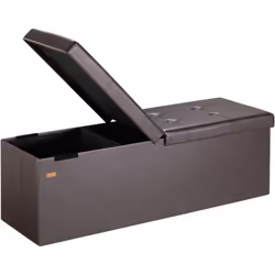 Cassapanca contenitore 2in1 salvaspazio! La cassapanca è realizzata in robusto MDF. Il coperchio può essere aperto da entramb ...