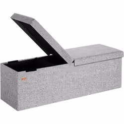 Cassapanca contenitore 2in1 salvaspazio! La cassapanca è realizzata in robusto MDF. Il coperchio può essere aperto da entramb ...