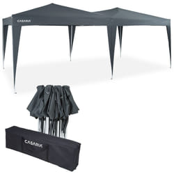 Gazebo da Giardino Tendone da Festa Capri 3x6 m Pieghevole Pop Up per Eventi Campeggio Antracite - Deuba