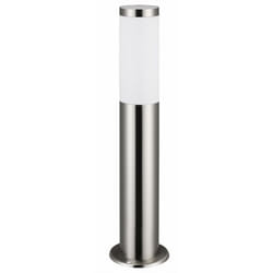 MONZANA® Lampada per Vialetto Acciaio Inox Attacco E27 Luce Esterni Paletto Illuminazione Sentiero Piantana Esterno silber (de)