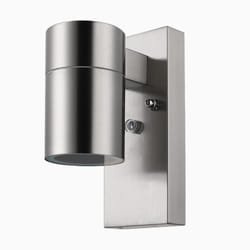 Deuba - Lampada da esterno Acciaio inox lampade da parete cortile ingresso giardino illuminazione IP44 Linnea - Sensore Giorno/Notte