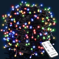 Deuba - Monzana Catena da 700 Luci led 14m multicolor con telecomando 8 modi di illuminazione interni esterni Natale