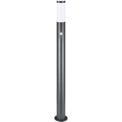 Deuba - monzana Luce a Paletto Fiaccola Luminosa 100cm IP44 Lampada da Esterno per Vialetto Ingresso Acciaio Inox antracite con sensore di movimento