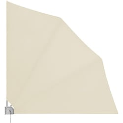Set di 2 Tende da Balcone Pieghevoli Supporto Laterale a Parete140x140cm Anti-UV Privacy Vari Colori Beige - Deuba