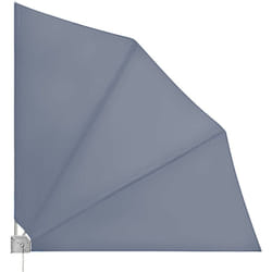 Set di 2 Tende da Balcone Pieghevoli Supporto Laterale a Parete140x140cm Anti-UV Privacy Vari Colori Antracite - Deuba
