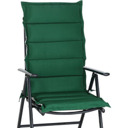 Imbottiture per Sedie 120x45x5cm Set da 6 Imbottiture da Sedia per interno ed esterno Cuscini per giardino Grey - Green (en) - Detex