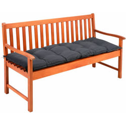 Detex cuscino copripanca imbottito 145x45x8cm effetto viscosa interni esterni imbottitura panca Antracite