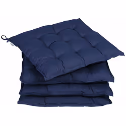 Addio sedute scomode! Set di 4 cuscini: Questi comodi cuscini da sedia sono facili da pulire e da fissare alle sedie grazie a ...