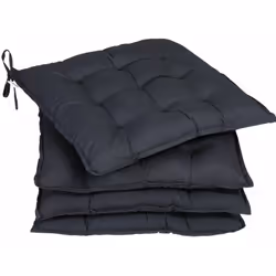 Addio sedute scomode! Set di 4 cuscini: Questi comodi cuscini da sedia sono facili da pulire e da fissare alle sedie grazie a ...