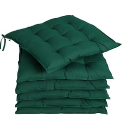 6x Cuscini per sedia set cuscino coprisedia 45x45 cm giardino cucina Verde - Detex