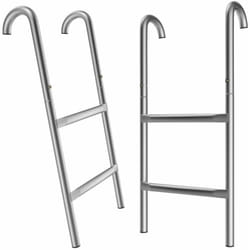 Deuba - Scaletta per trampolino Monzana 66/76/90/110 cm 2-3 gradini Montaggio flessibile resistente ai raggi uv Scala di sicurezza Scala di accesso