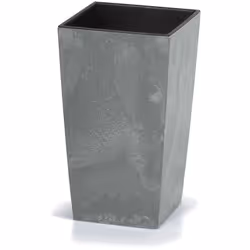 Fioriera leggera ed elegante effetto cemento! La plastica leggera di questo vaso per piante in stile industriale è il pezzo f ...