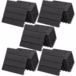Perfetto per patio, balcone, bagno o piscina Le piastrelle da giardino in WPC hanno le dimensioni di 30x30cm . Per coprire un ...