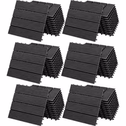 Perfetto per patio, balcone, bagno o piscina Le piastrelle da giardino in WPC hanno le dimensioni di 30x30cm . Per coprire un ...