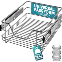 CASARIA® Cestello Estraibile Sottolavello Cassetto Telescopico Metallo Guide Scorrevoli 30cm / 40cm / 50cm / 60cm 40cm. Set of 3 (en)