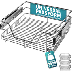 Deuba - casaria® Cestello Estraibile Sottolavello Cassetto Telescopico Metallo Guide Scorrevoli 30cm / 40cm / 50cm / 60cm 50cm. Set of 3 (en)